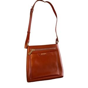 Spartina 449 Crossbody Small /Medium Bag Brown Leather Daufuskie Island *NWOT